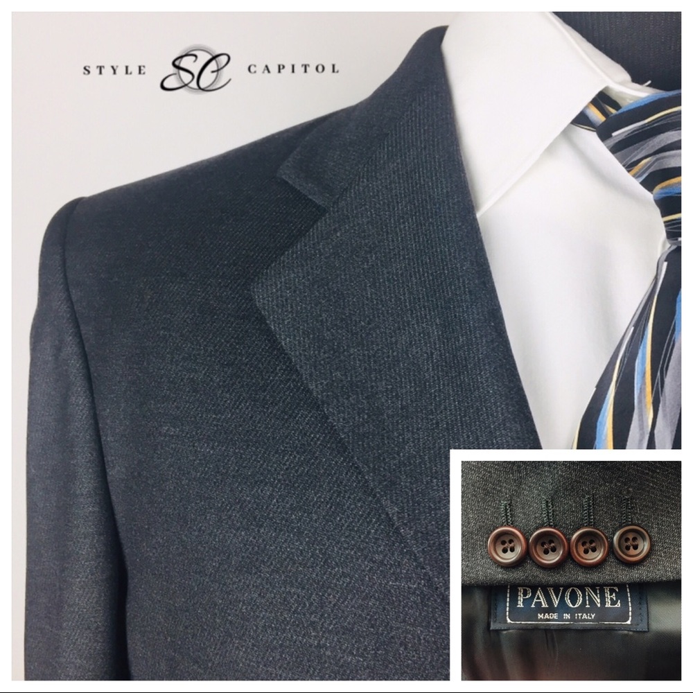 Pavone REDA Italian Mens 40s Blazer 100% Wool